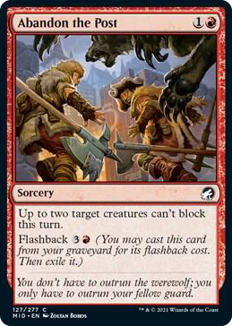 0127 Abandon the Post C Innistrad: Midnight Hunt