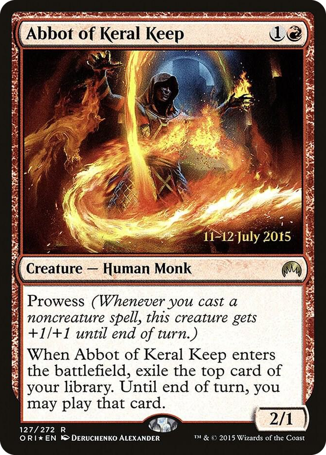 Abbot of Keral Keep #127 R - Prerelease Cards Pokemon card