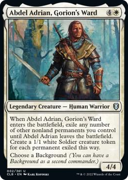 0002 Abdel Adrian, Gorion's Ward U Commander Legends: Battle for Baldur's Gate