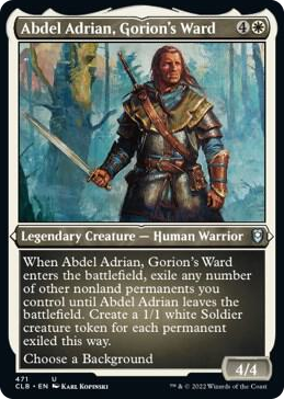 0471 Abdel Adrian, Gorion's Ward (Foil Etched) U Commander Legends: Battle for Baldur's Gate