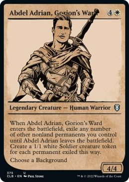 0375 Abdel Adrian, Gorion's Ward (Showcase) U Commander Legends: Battle for Baldur's Gate