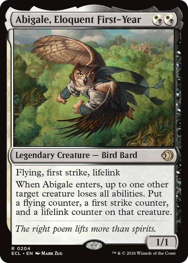 0204 Abigale, Eloquent First-Year R Lorwyn Eclipsed