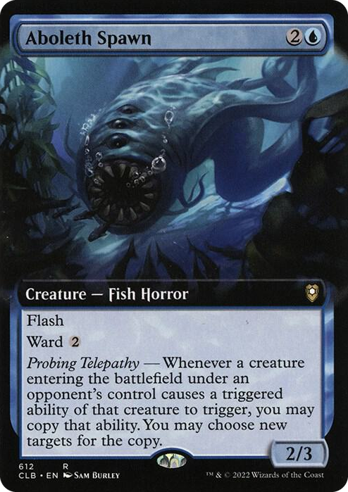 0612 Aboleth Spawn (Extended Art) R Commander Legends: Battle for Baldur's Gate