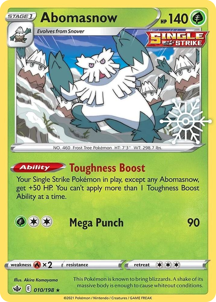 0010 Abomasnow - 010/198 (Holiday Calendar) Promo Miscellaneous Cards & Products