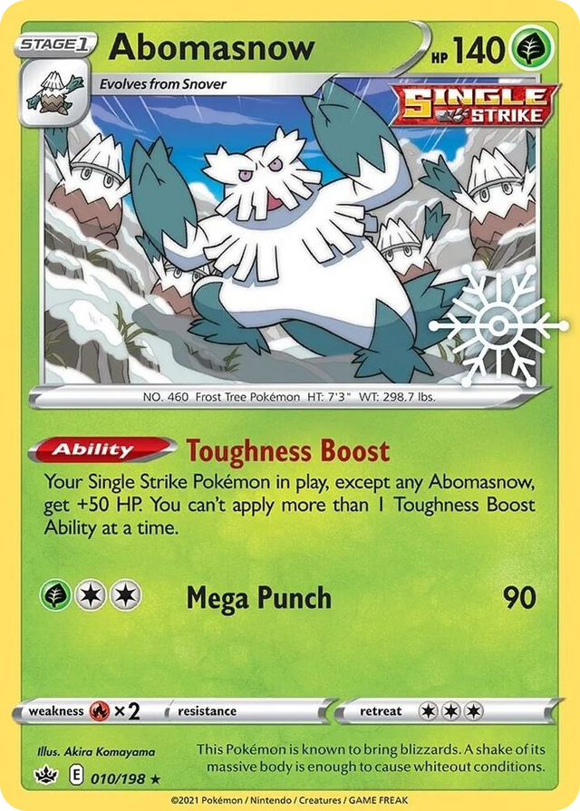 0010 Abomasnow - 010/198 (Holiday Calendar) Promo Miscellaneous Cards & Products
