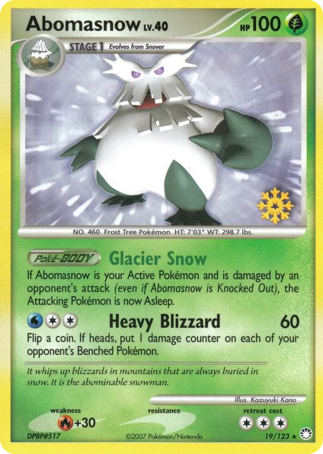 0019 Abomasnow Promo Countdown Calendar Promos