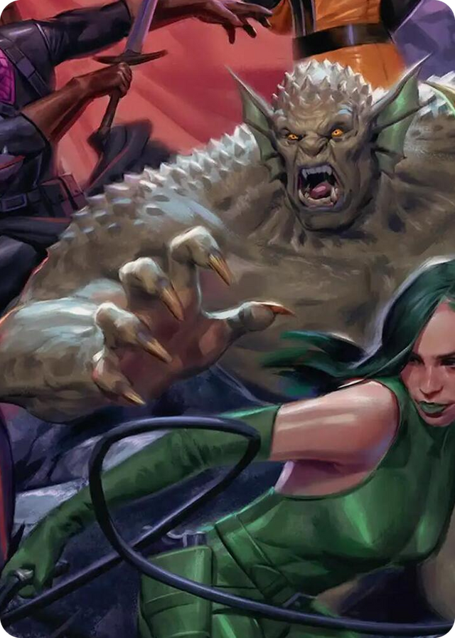 0011 Abomination, Irradiated Brute Art Card S Art Series: Marvel Super Heroes