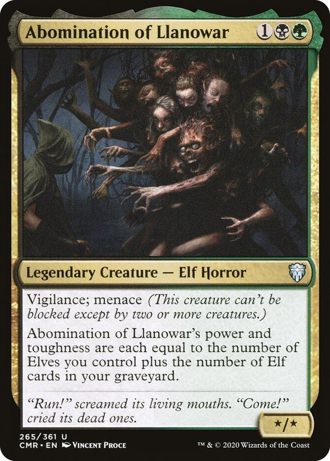0265 Abomination of Llanowar U Commander Legends