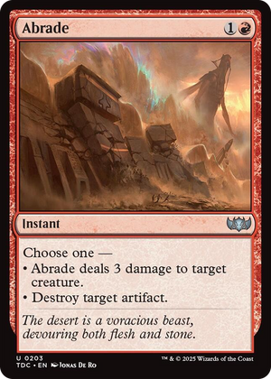 0203 Abrade U Commander: Tarkir: Dragonstorm