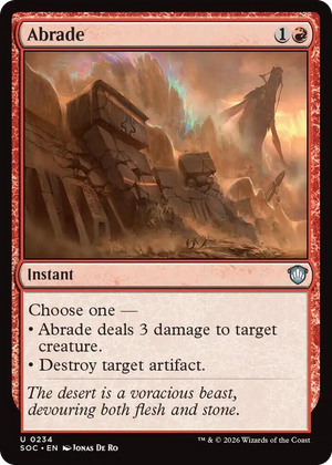 0234 Abrade U Commander: Secrets of Strixhaven