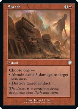 0111 Abrade (Retro Frame) U Commander: The Brothers' War