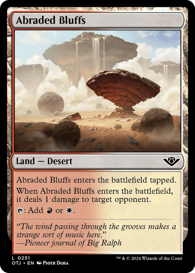 0251 Abraded Bluffs L Outlaws of Thunder Junction