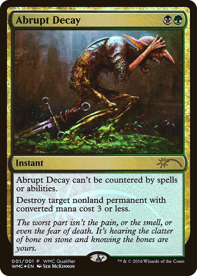 0001 Abrupt Decay P WMCQ Promo Cards