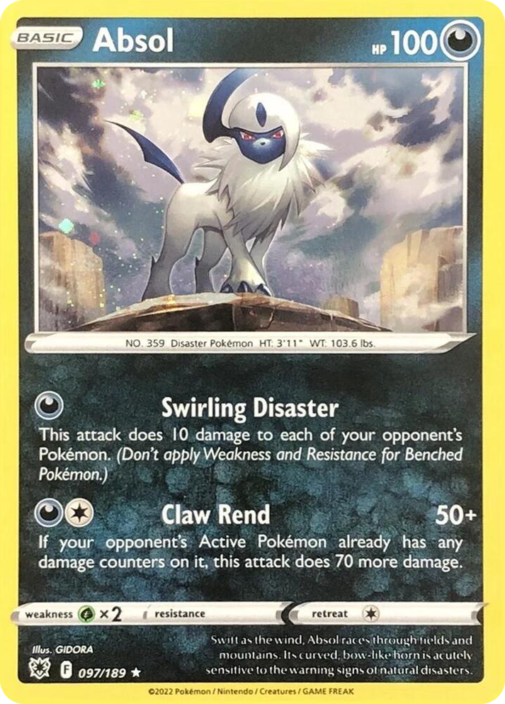 0097 Absol - 097/189 (Cosmos Holo) Rare Miscellaneous Cards & Products