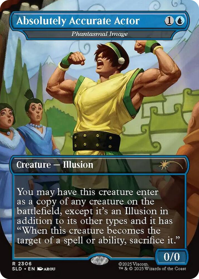 Absolutely Accurate Actor - Phantasmal Image #2306 R - Secret Lair Drop Series Pokemon card