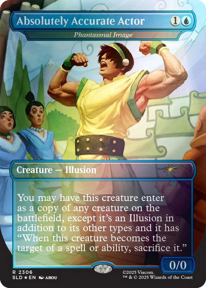 Absolutely Accurate Actor - Phantasmal Image (Rainbow Foil) #2306 R - Secret Lair Drop Series Pokemon card