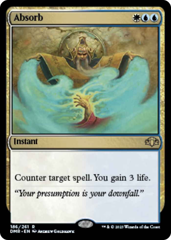 Absorb #186 R - Dominaria Remastered Pokemon card