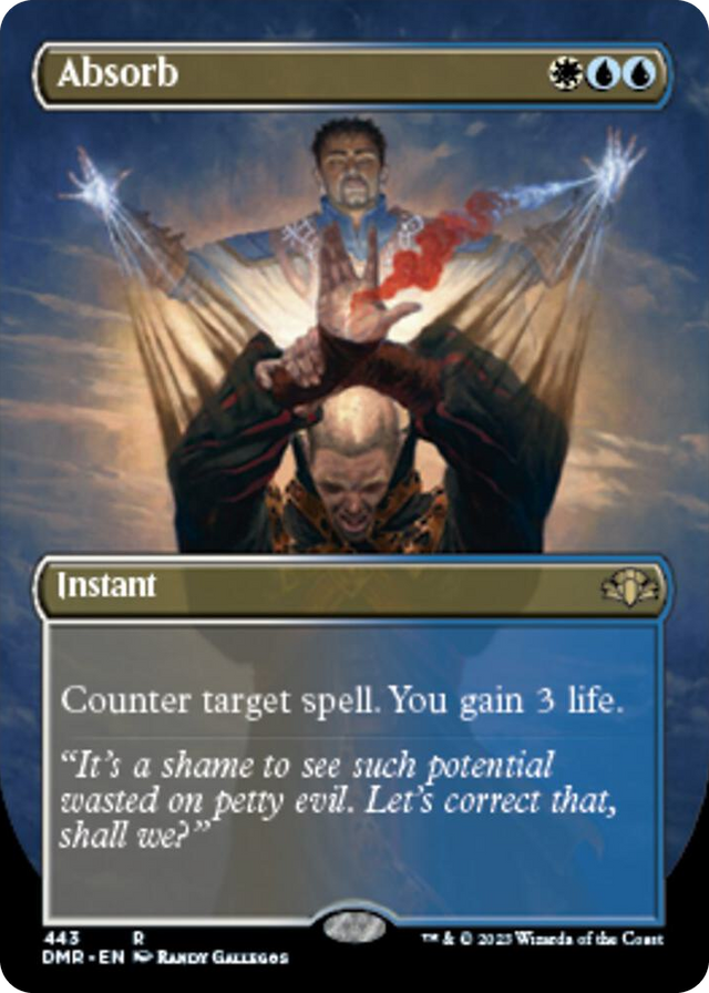 0443 Absorb (Borderless) R Dominaria Remastered