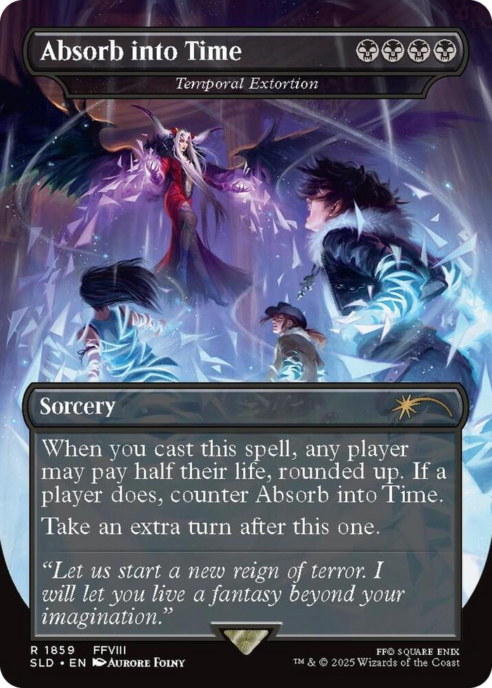 Absorb into Time - Temporal Extortion #1859 R - Secret Lair Drop Series Pokemon card