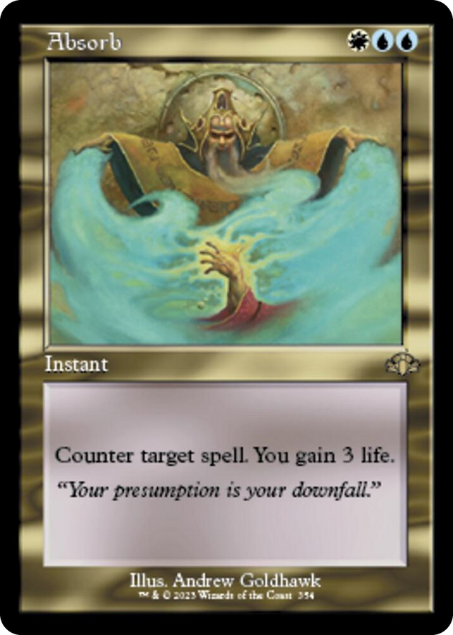0354 Absorb (Retro Frame) R Dominaria Remastered