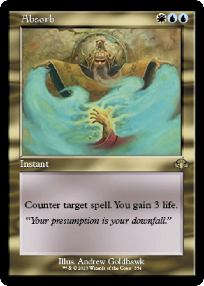 Absorb (Retro Frame) #354 R - Dominaria Remastered Pokemon card