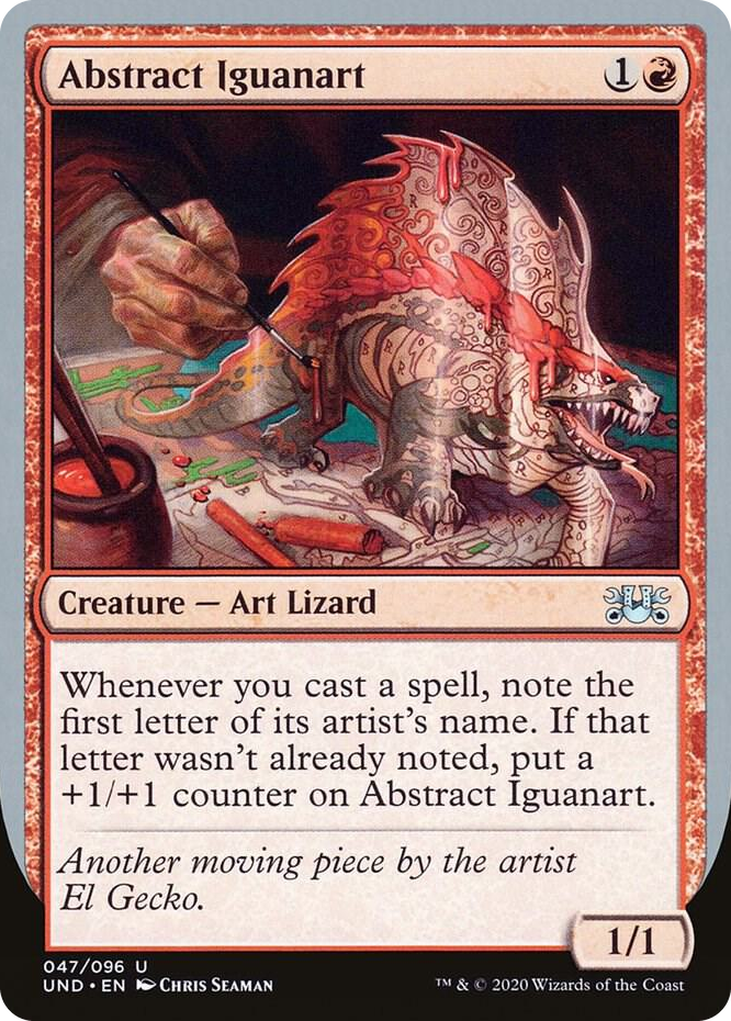 0047 Abstract Iguanart U Unsanctioned