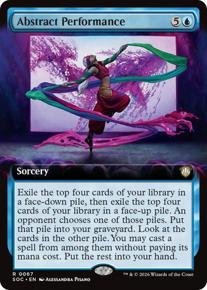 0067 Abstract Performance (Extended Art) R Commander: Secrets of Strixhaven
