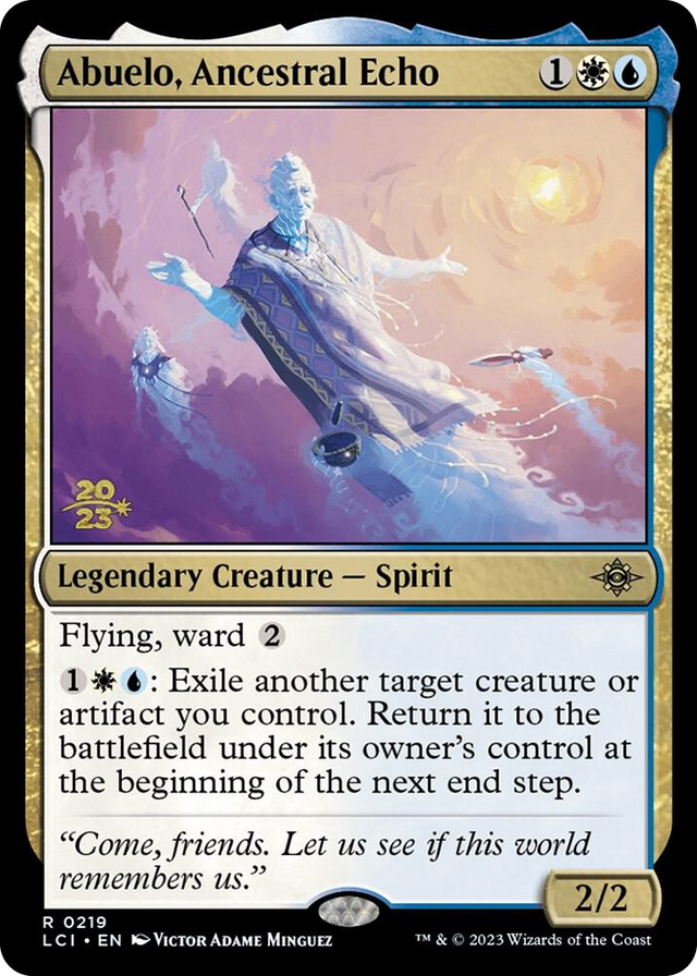 0219 Abuelo, Ancestral Echo R Prerelease Cards