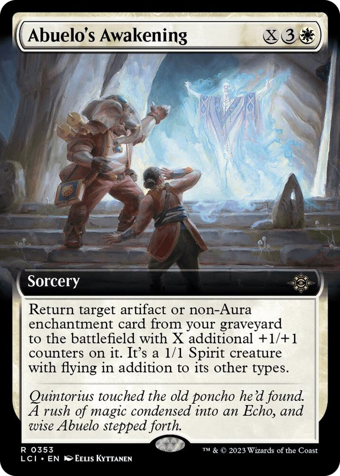 Abuelo's Awakening (Extended Art) #353 R - The Lost Caverns of Ixalan Pokemon card