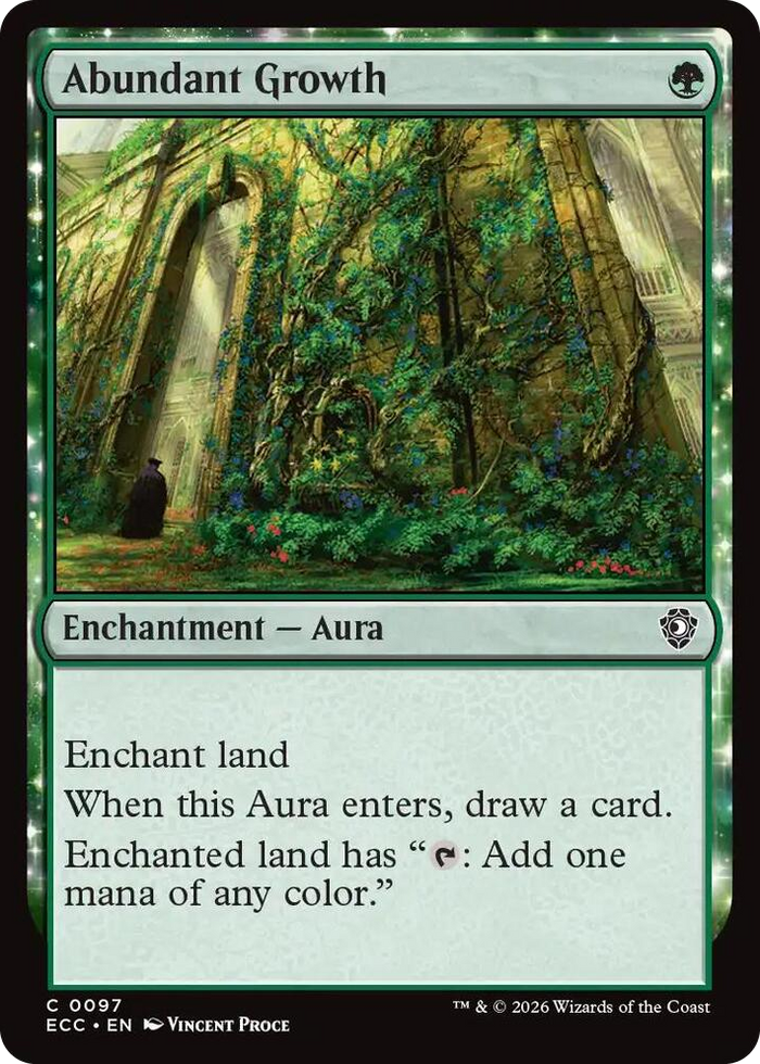 Abundant Growth #97 C - Commander: Lorwyn Eclipsed Pokemon card