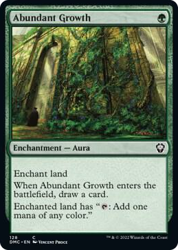 0128 Abundant Growth C Commander: Dominaria United
