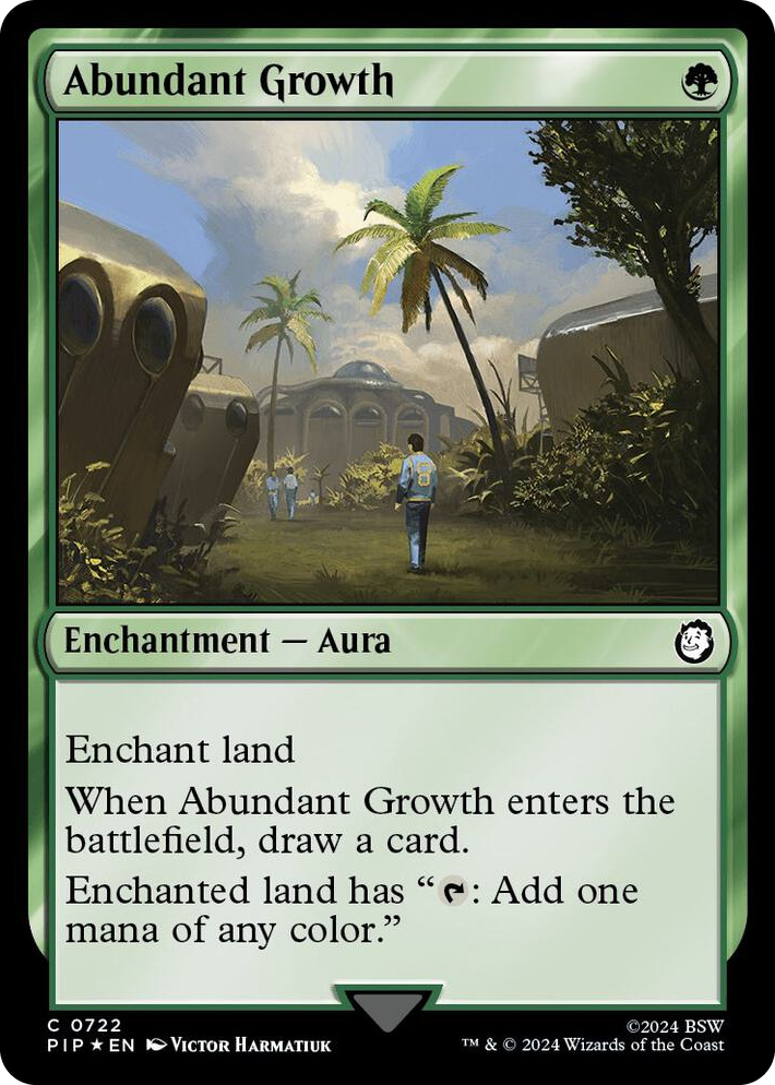 0722 Abundant Growth (Surge Foil) C Universes Beyond: Fallout