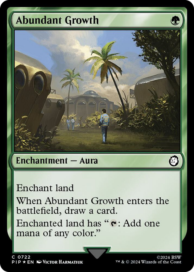 0722 Abundant Growth (Surge Foil) C Universes Beyond: Fallout