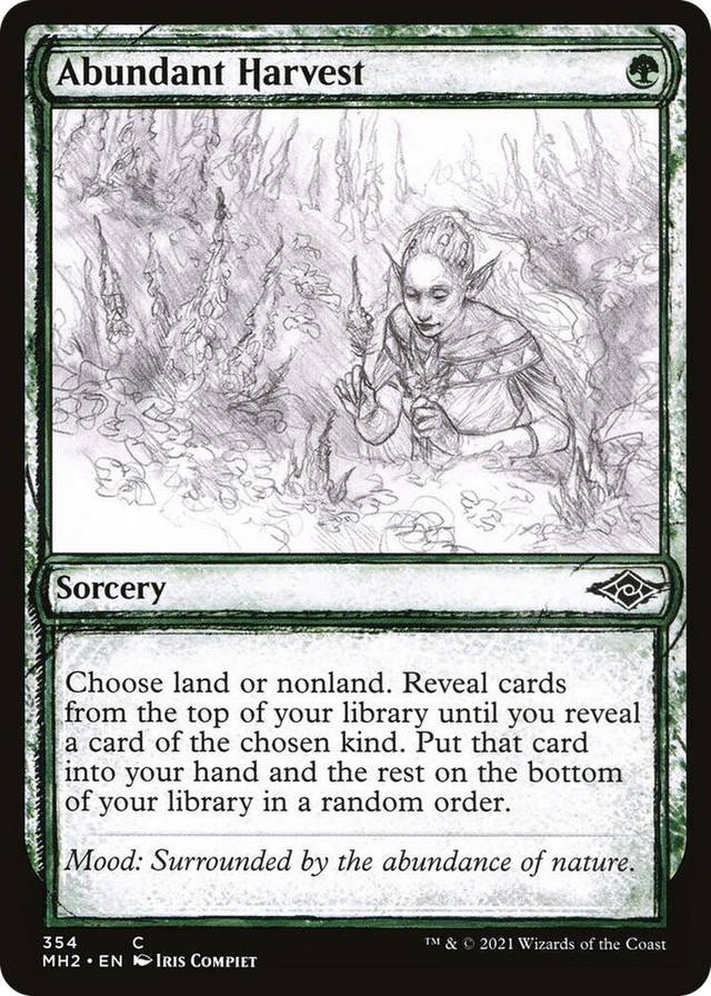 0354 Abundant Harvest (Showcase) C Modern Horizons 2