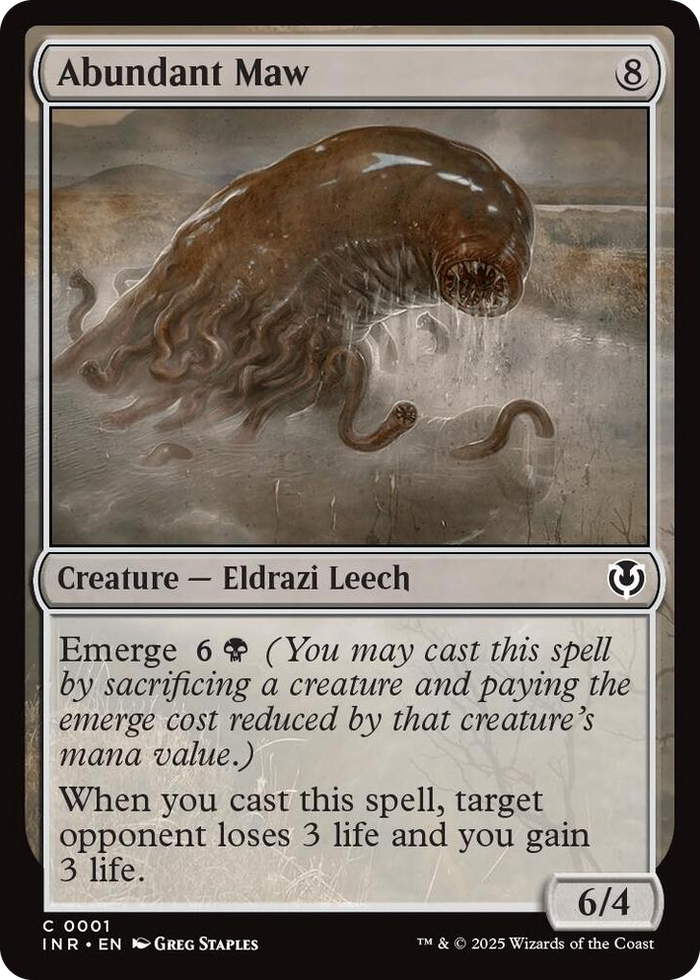 Abundant Maw #1 C - Innistrad Remastered Pokemon card