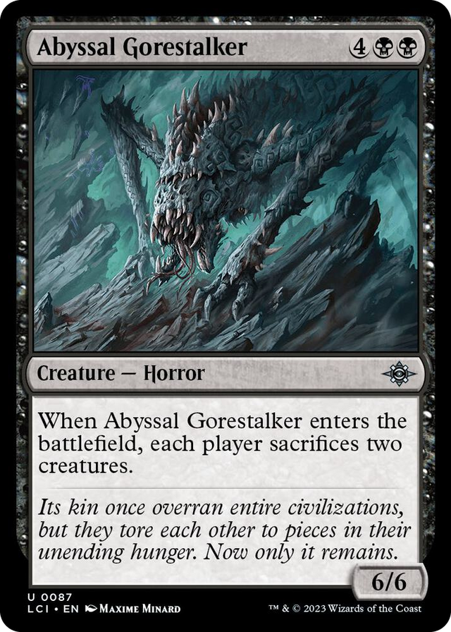 0087 Abyssal Gorestalker U The Lost Caverns of Ixalan