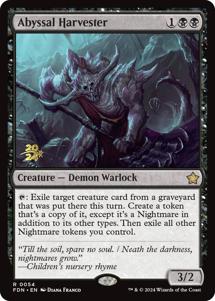 0054 Abyssal Harvester R Prerelease Cards