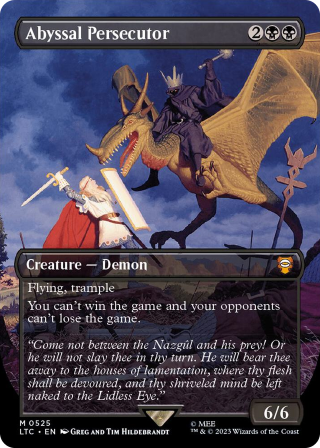 0525 Abyssal Persecutor (Borderless) M Commander: The Lord of the Rings: Tales of Middle-earth