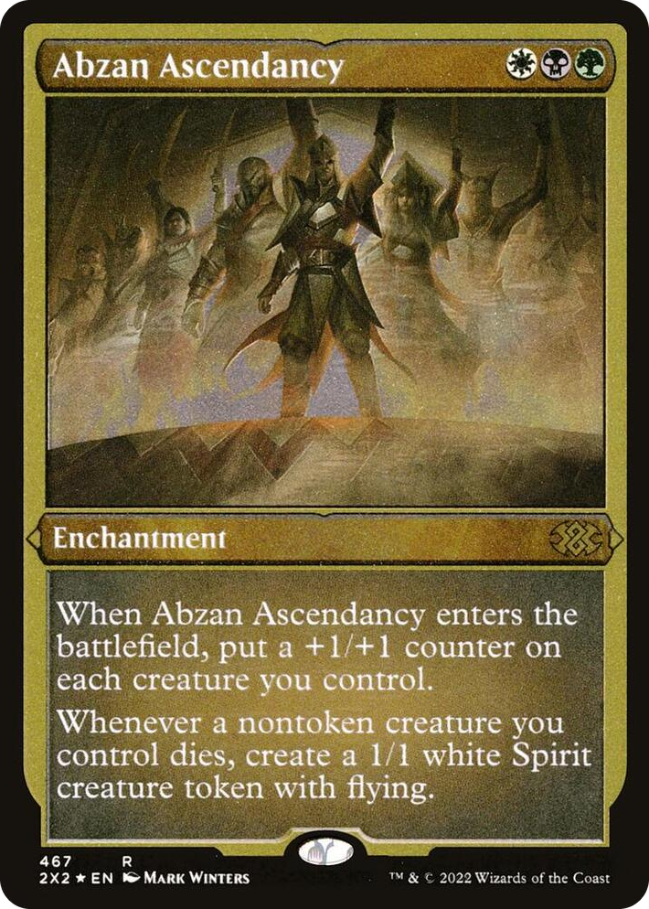 0467 Abzan Ascendancy (Foil Etched) R Double Masters 2022