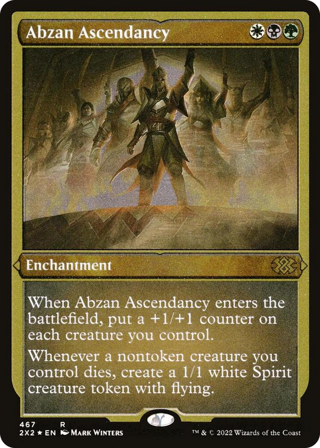 0467 Abzan Ascendancy (Foil Etched) R Double Masters 2022