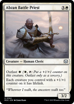 0164 Abzan Battle Priest U Commander: March of the Machine