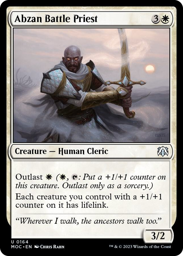0164 Abzan Battle Priest U Commander: March of the Machine