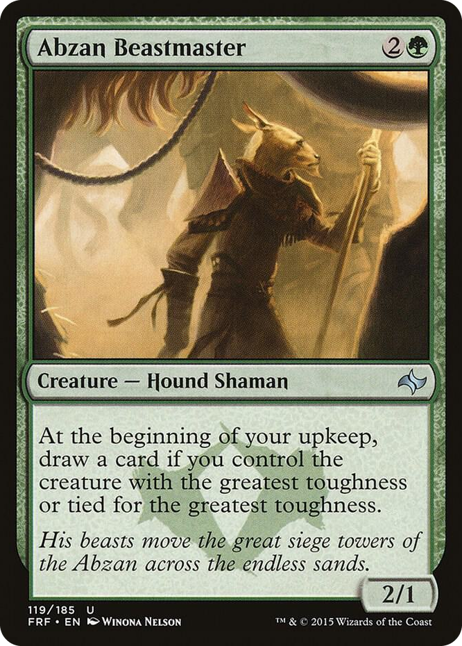 0119 Abzan Beastmaster U Fate Reforged