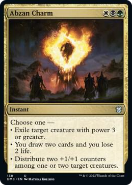 0138 Abzan Charm U Commander: Dominaria United