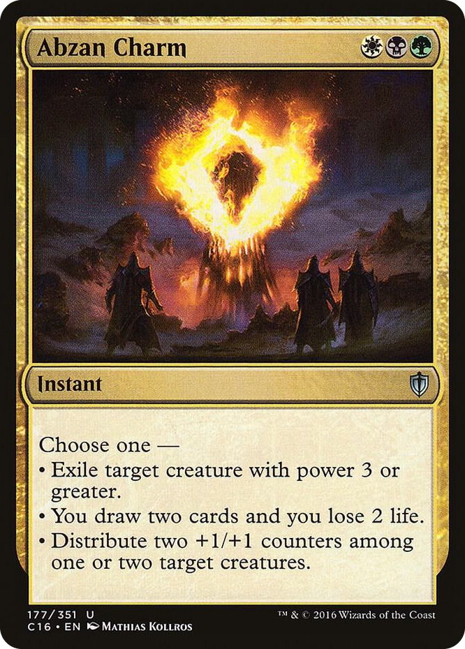 Abzan Charm #177 U - Commander 2016 Pokemon card