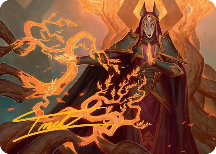 Abzan Devotee Art Card (10/54) (Gold-Stamped Signature) #10 S - Art Series: Tarkir: Dragonstorm Pokemon card