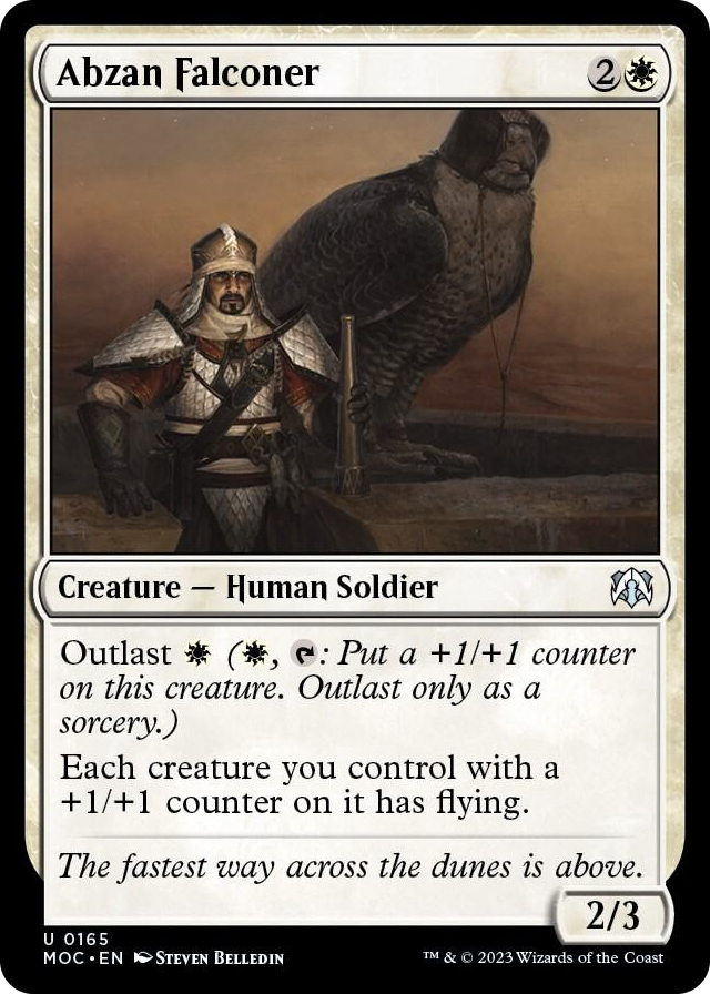 0165 Abzan Falconer U Commander: March of the Machine