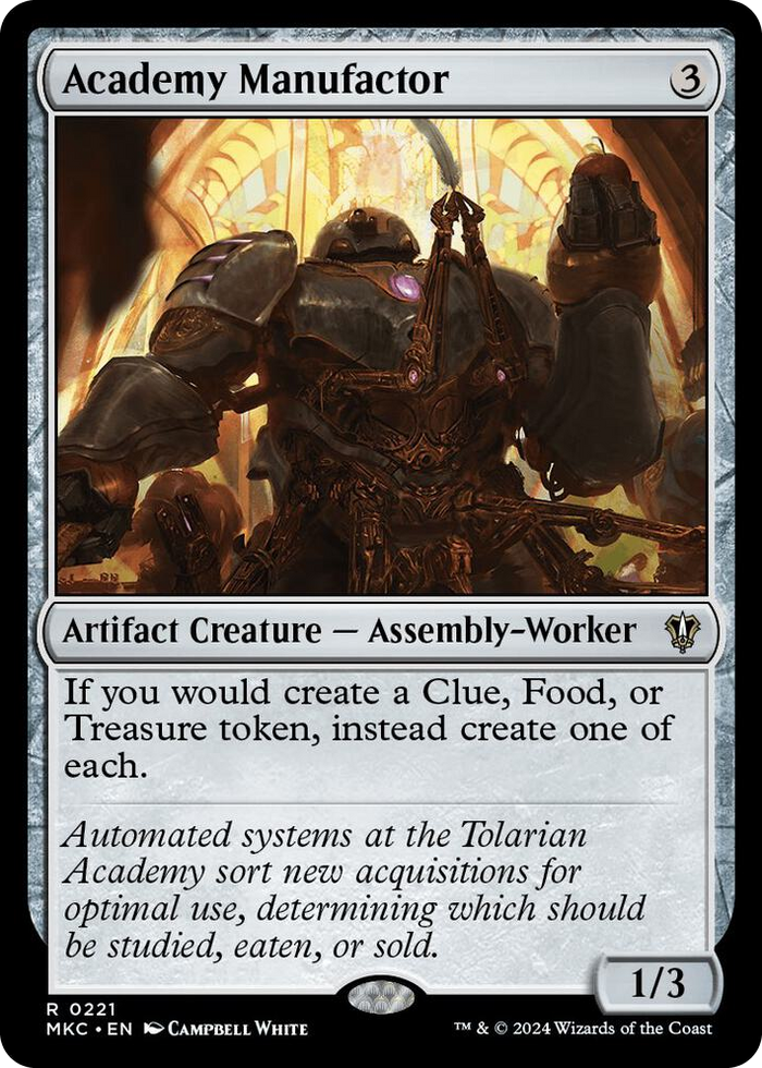 Academy Manufactor #221 R - Commander: Murders at Karlov Manor Pokemon card