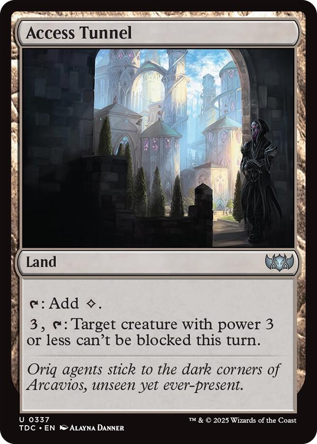0337 Access Tunnel U Commander: Tarkir: Dragonstorm