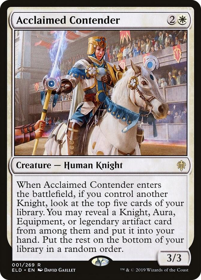 0001 Acclaimed Contender R Throne of Eldraine